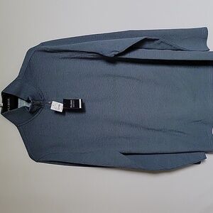 Jos. A. Bank Men's Blue Quarter Zip Shirt Large Tall